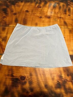 Light Gray/Blue Women's Skort with Elastic Waist